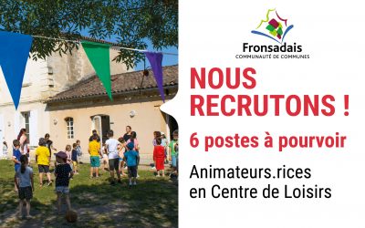 OFFRES EMPLOI : ANIMATEURS.RICES DANS NOS CENTRE DE LOISIRS