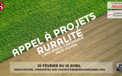 Appel à projets ruralité Libournais – Créonnais – Pays Foyen