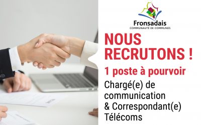 OFFRE EMPLOI : CHARGE(E) DE COMMUNICATION & CORRESPONDANTE TELECOMS