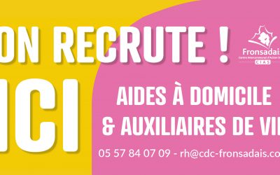 Le CIAS du Fronsadais recrute !